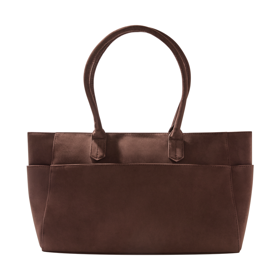 Faux Suede Tote Bag